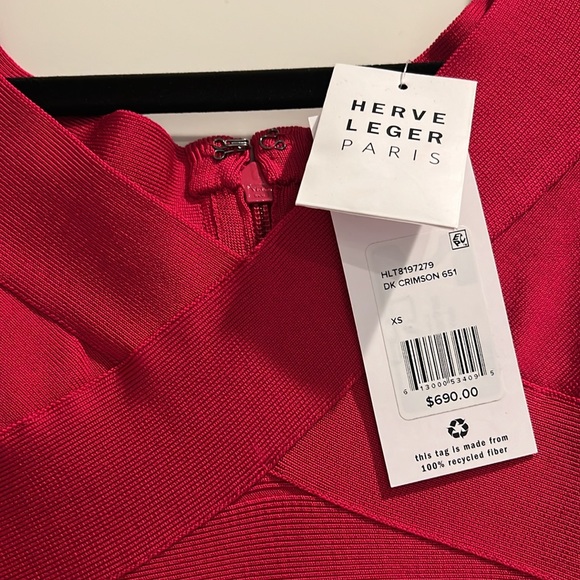 Herve Leger Mini Wrap Dress - Picture 2 of 3